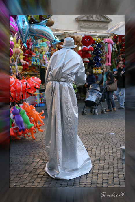 Il mimo di piazza Navona...