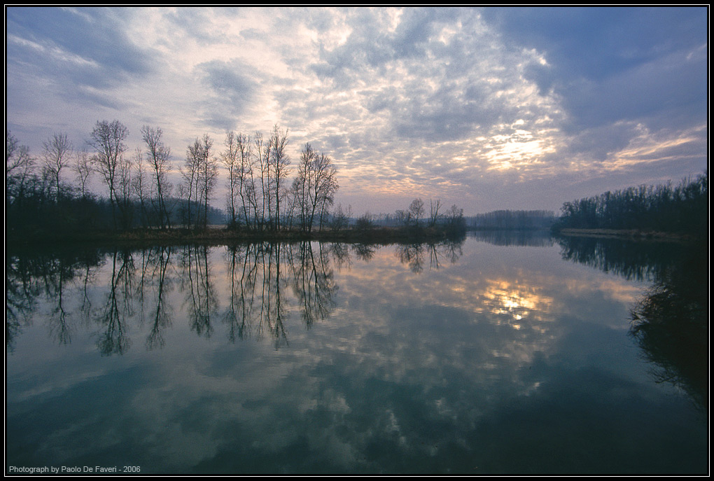 Tramonto sul Po. Dintorni di Carignano, Torino. #5