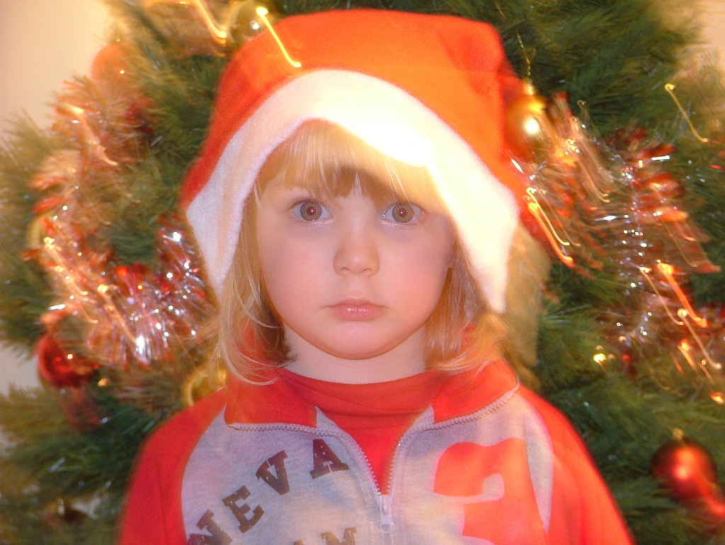 la mia bambina a Natale