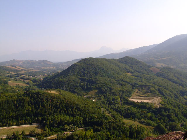 panorama dalla rocca di Civitella del Tronto