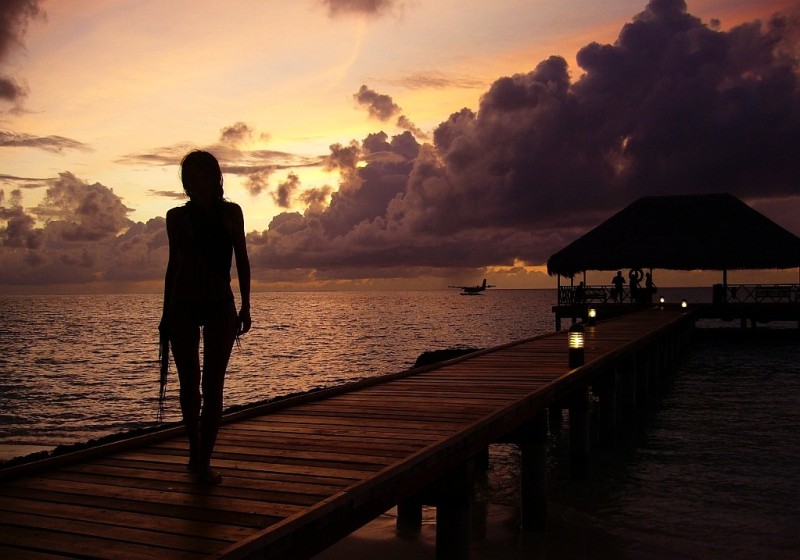 Maldives sunset
