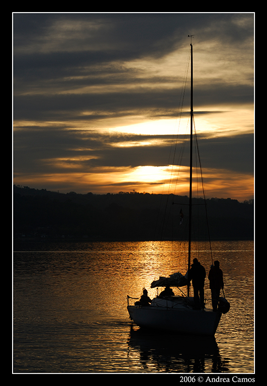 Tramonto sul lago