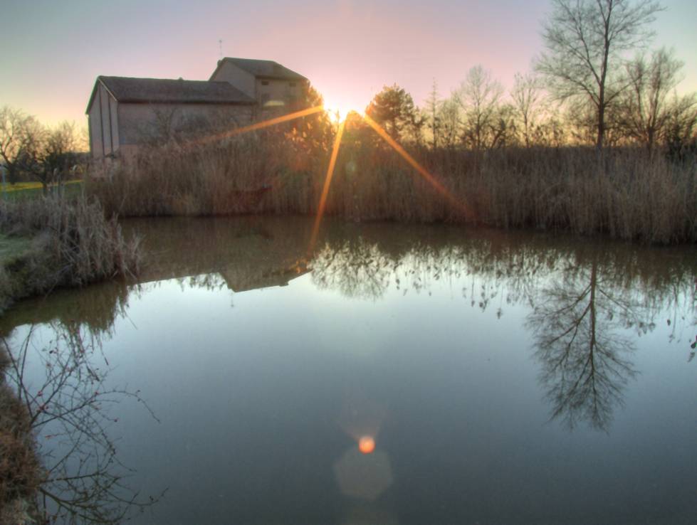 Tramonto con HDR