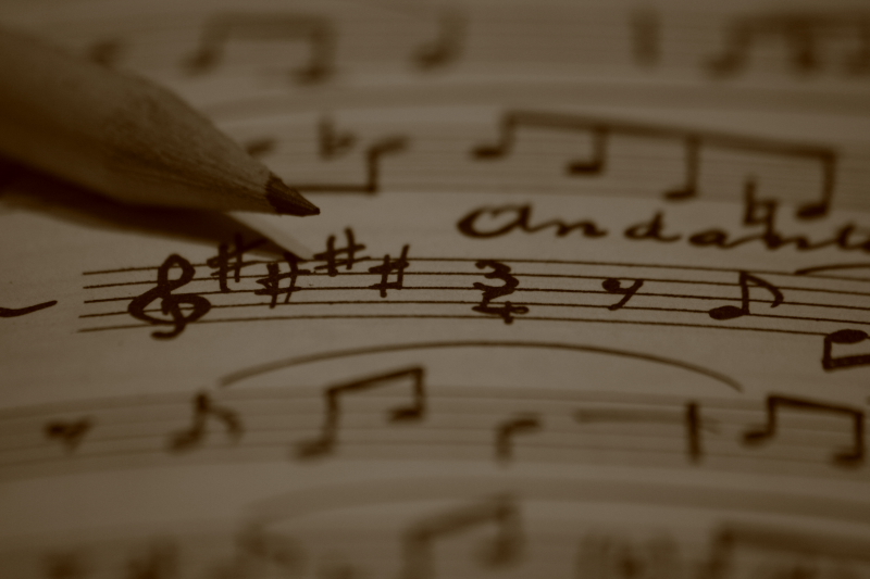 ...calligrafia musicale
