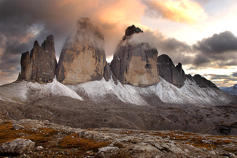 Tramonto alle Tre Cime di Lavaredo