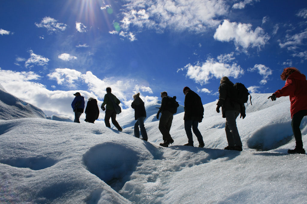 La scalata del ghiacciaio