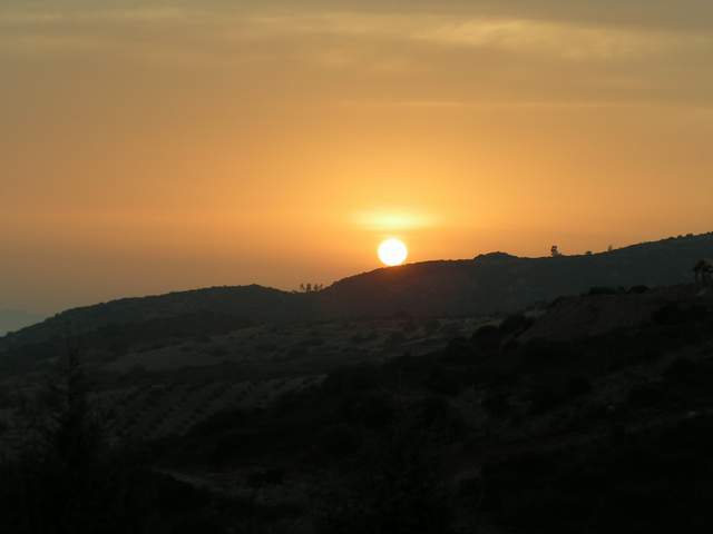 Tramonto dalla montagna