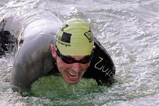 Ironman: uscita dall'acqua