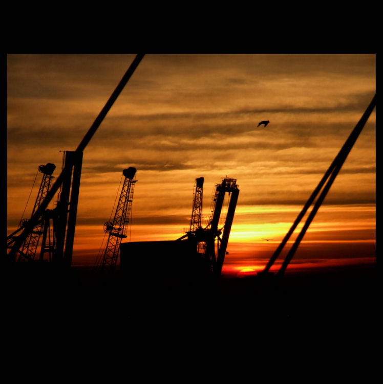 Alba a porto di Casablanca