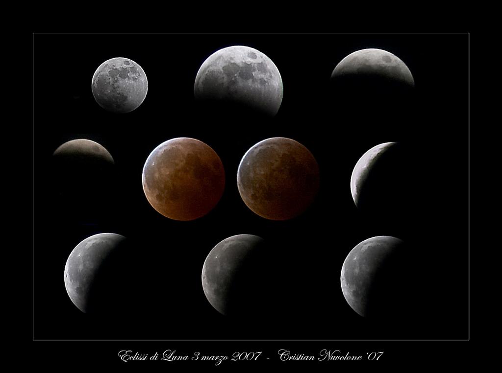Mosaico eclisse di luna