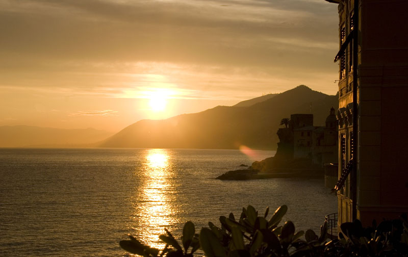 tramonto a Camogli