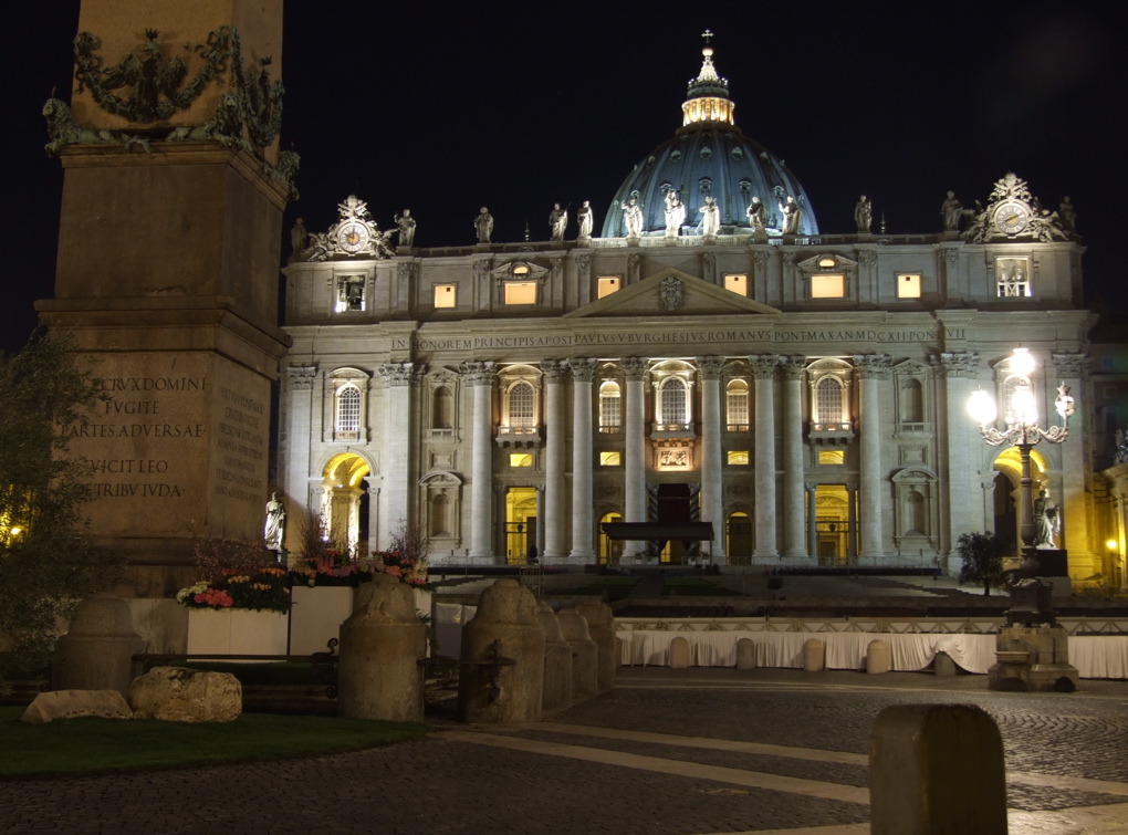 San Pietro, sabato sera.