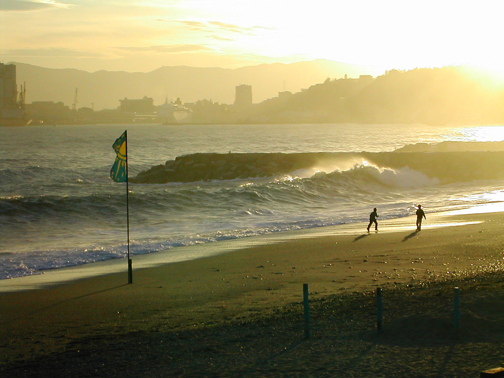 Giocare con gli utlimi raggi di sole