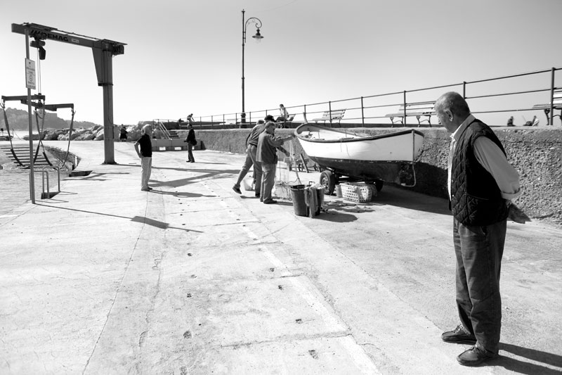 Tranquillo pomeriggio sulla banchina