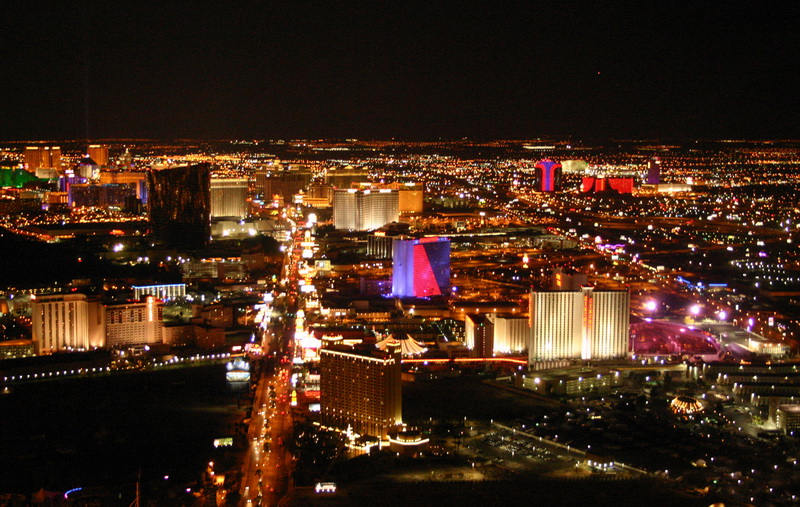 Las Vegas e lo Strip visti dalla Stratosphere Tower