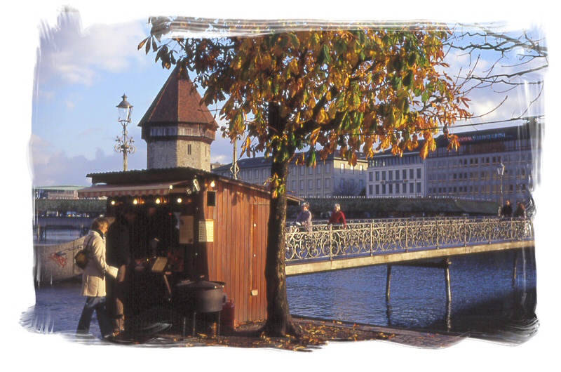 venditore di noccioline a Lucerna