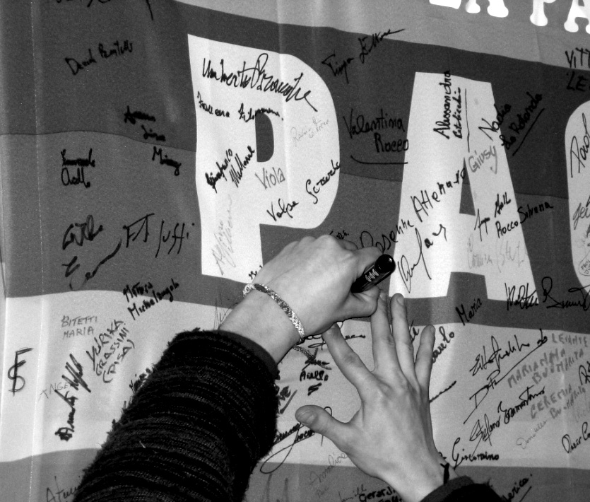 Diamo una mano alla pace...