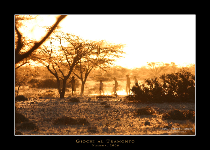 Namibia - Giochi al tramonto