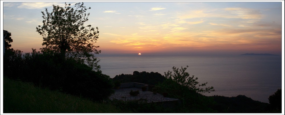 Tramonto dall'isola d'Elba