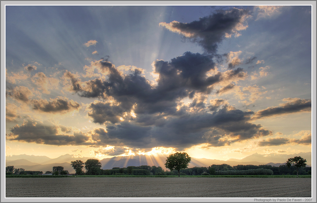 La campgna intorno a Osasio, Torino.