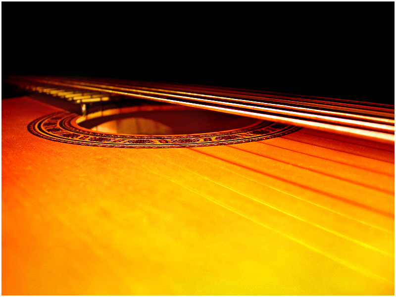 Chitarra in piano
