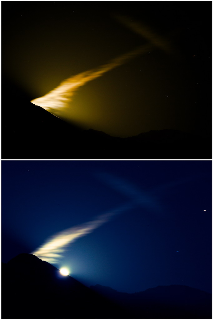 * before/while moonriZing *