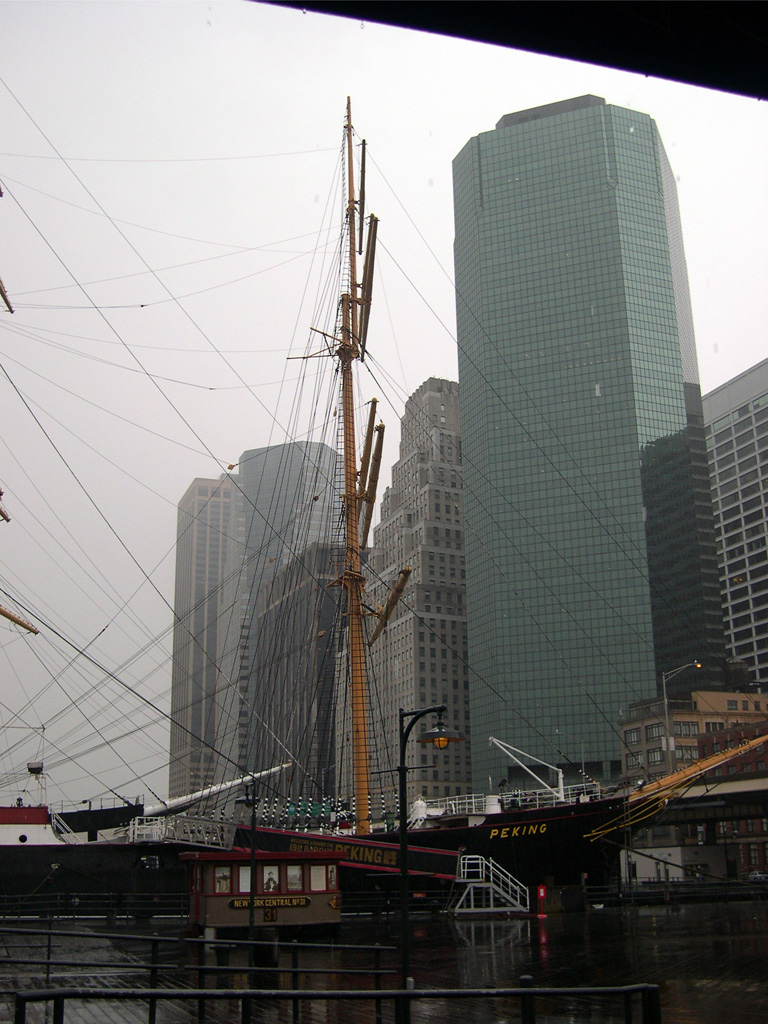 Wall Street vista da lato mare