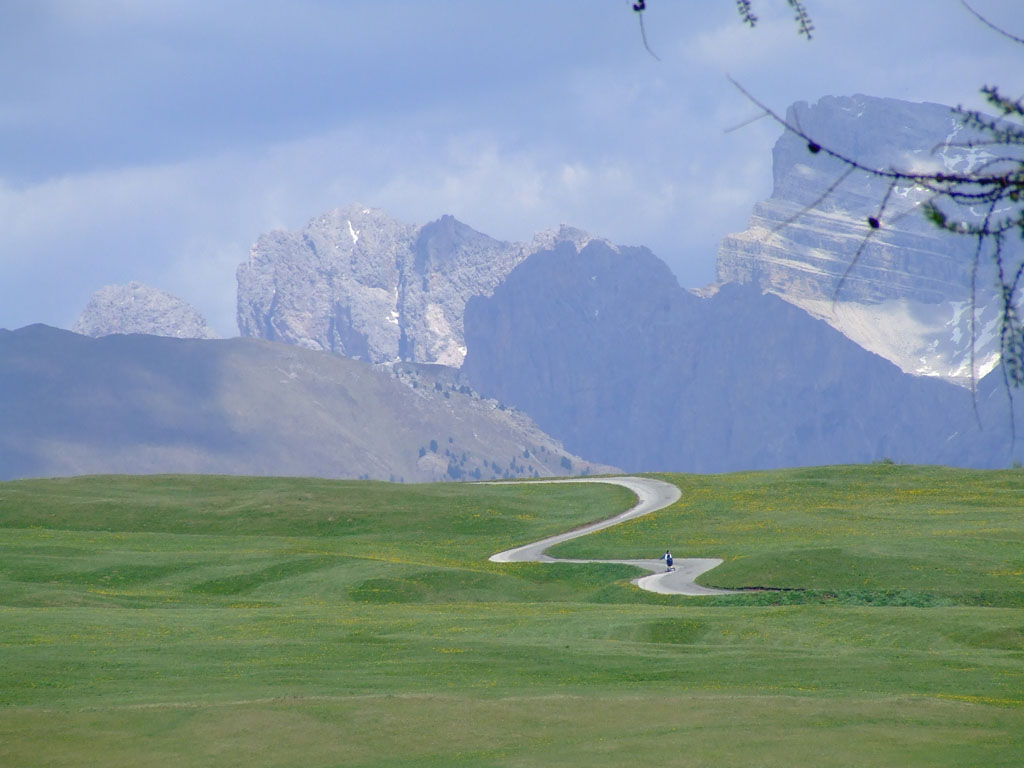 Alpe di Siusi Mamma con Carrozzina
