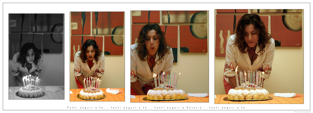 Simpatica composizione .... ottimo per bigliettino post auguri.