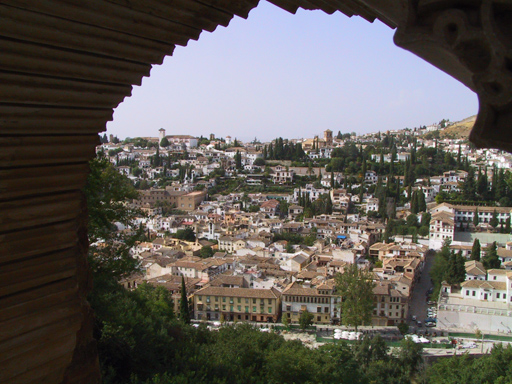 Granada, Albaycin visto dall'Alhambra