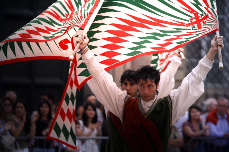 Sbandieratori a Lucca