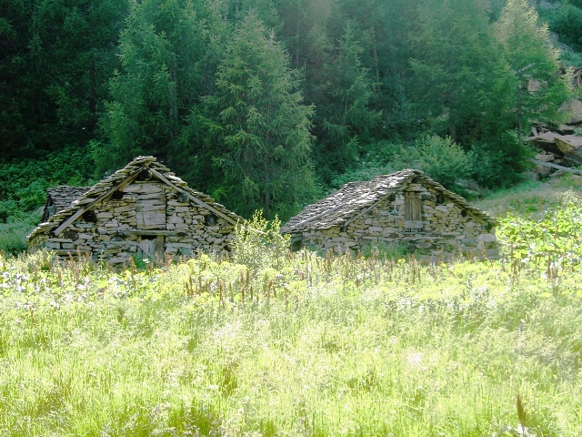 vecchio paesaggio alpino