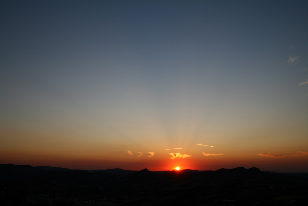 Tramonto in valmarecchia