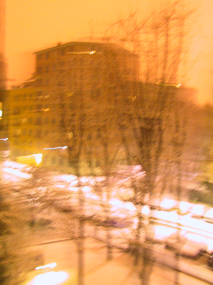 milano, 18 gennaio 2005: nevica