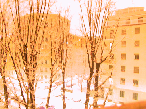 milano, 18 gennaio 2005: nevica