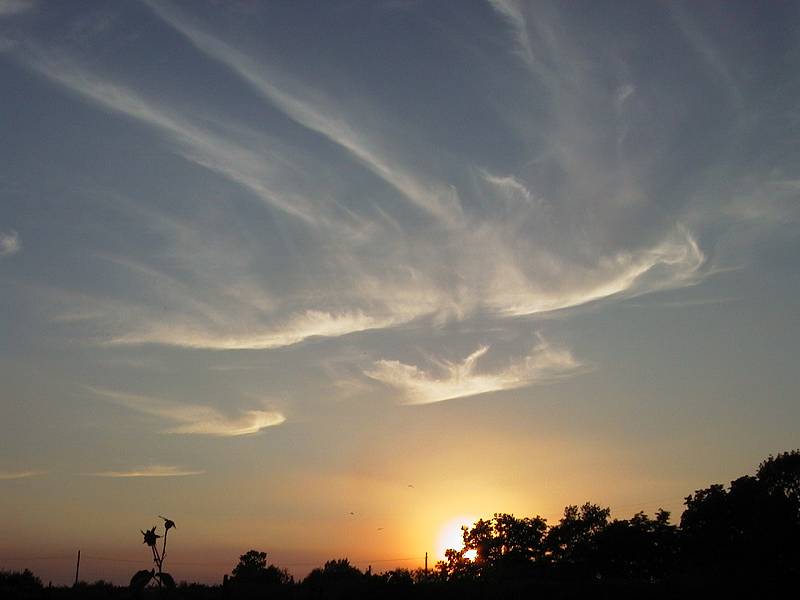 Nuvole al tramonto
