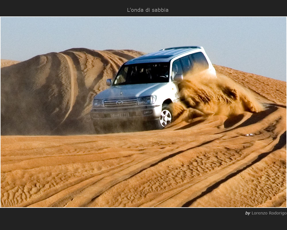 L'onda di sabbia...