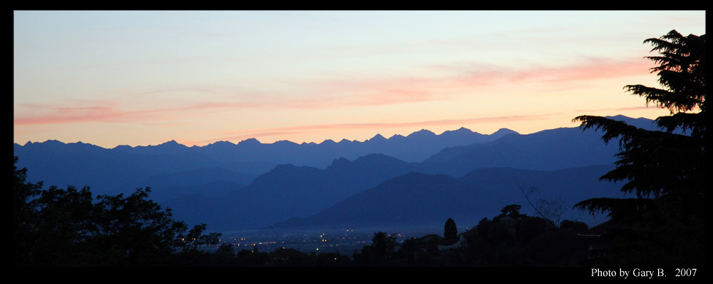 Tramonto a Torino