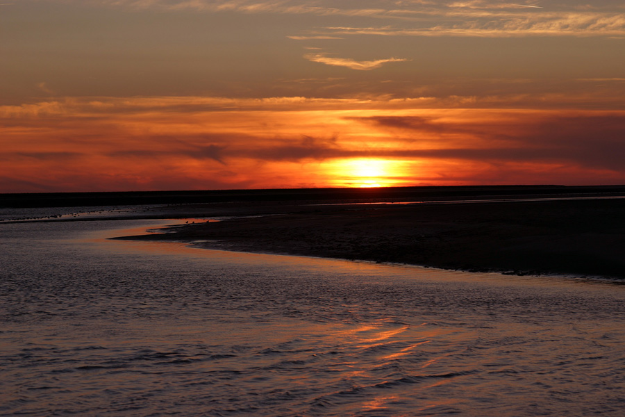 tramonto al Mont Saint Michel