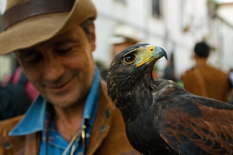 Falco e falconiere (ritratto)