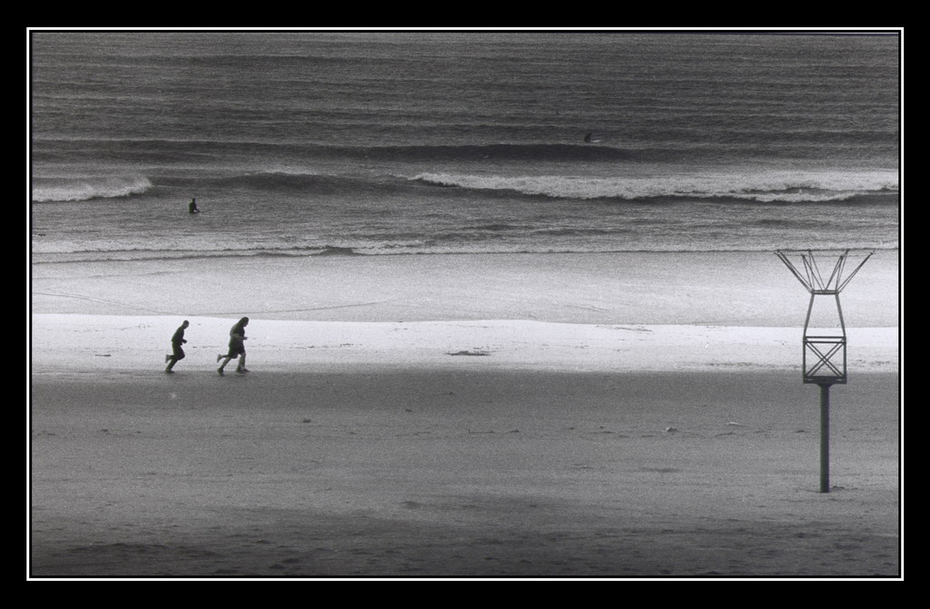 corsa sulla spiaggia