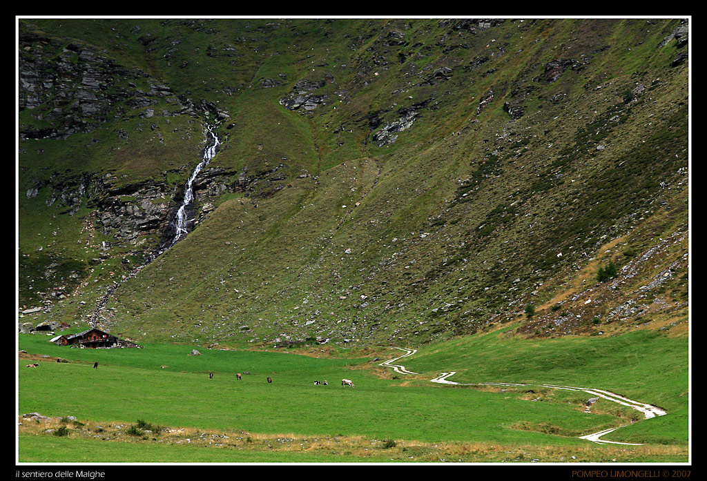 il sentiero delle Malghe .....