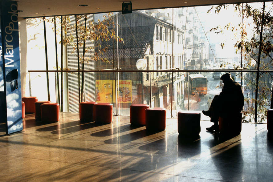 La piazza in vetrina