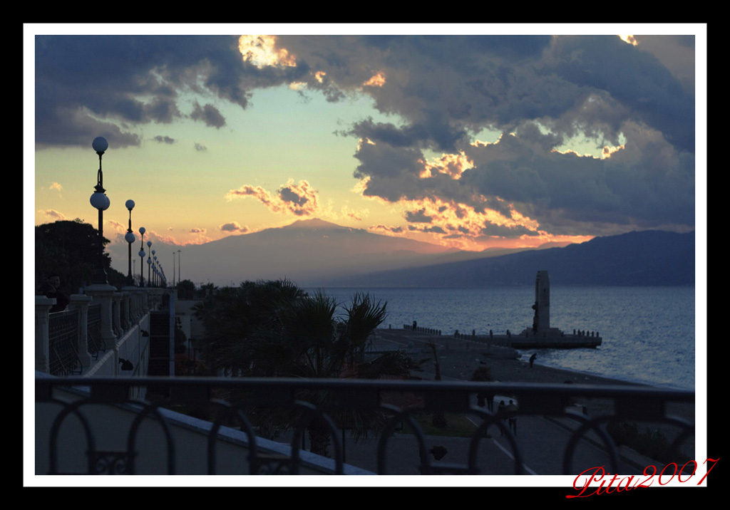 tramonto a reggio calabria