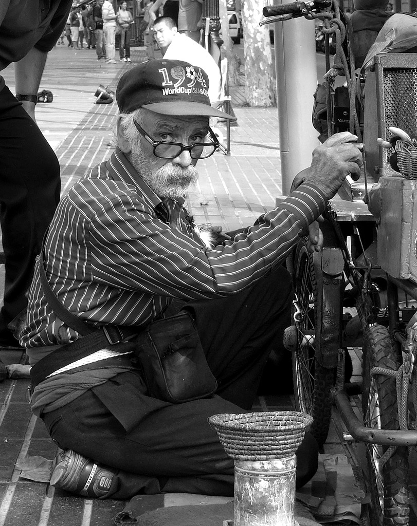 Vecchio suonatore - Barcellona