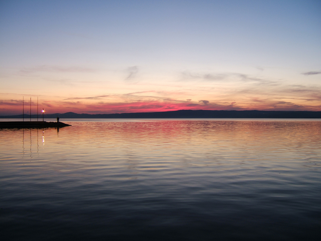 Tramonto al lago di Bolsena