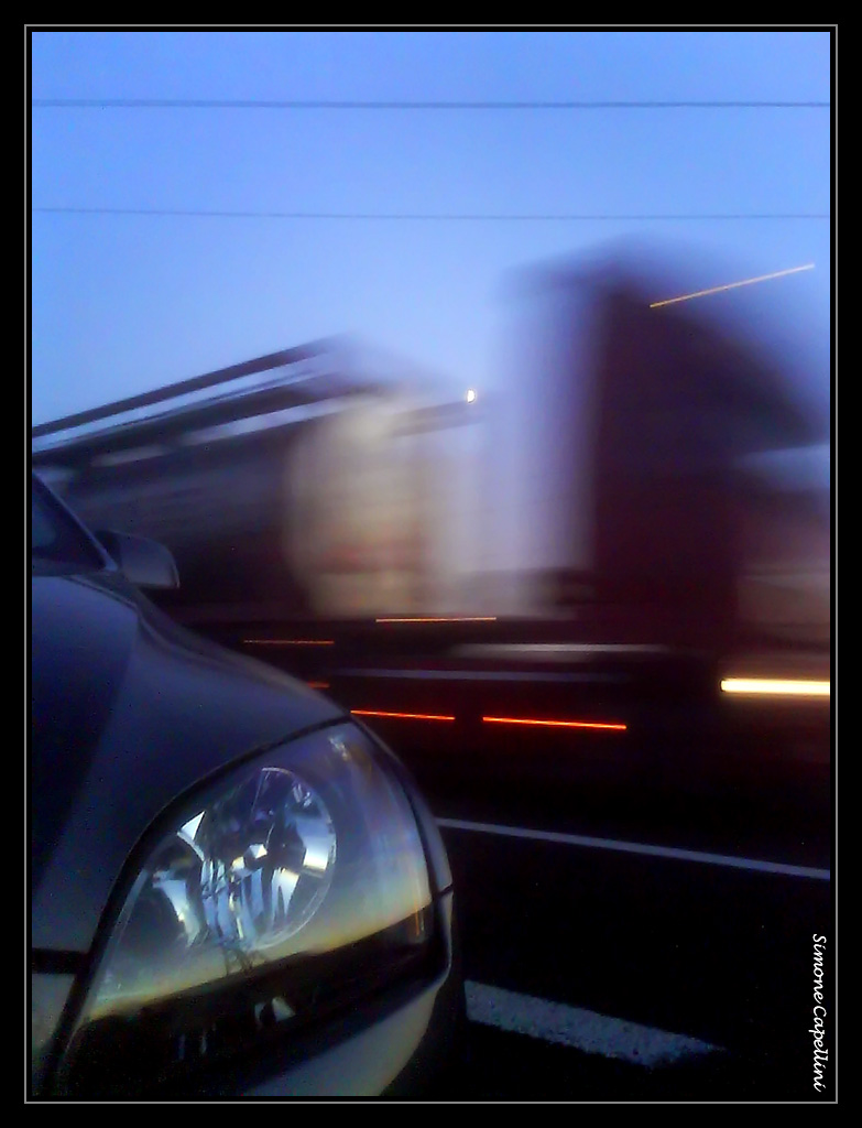 In autostrada