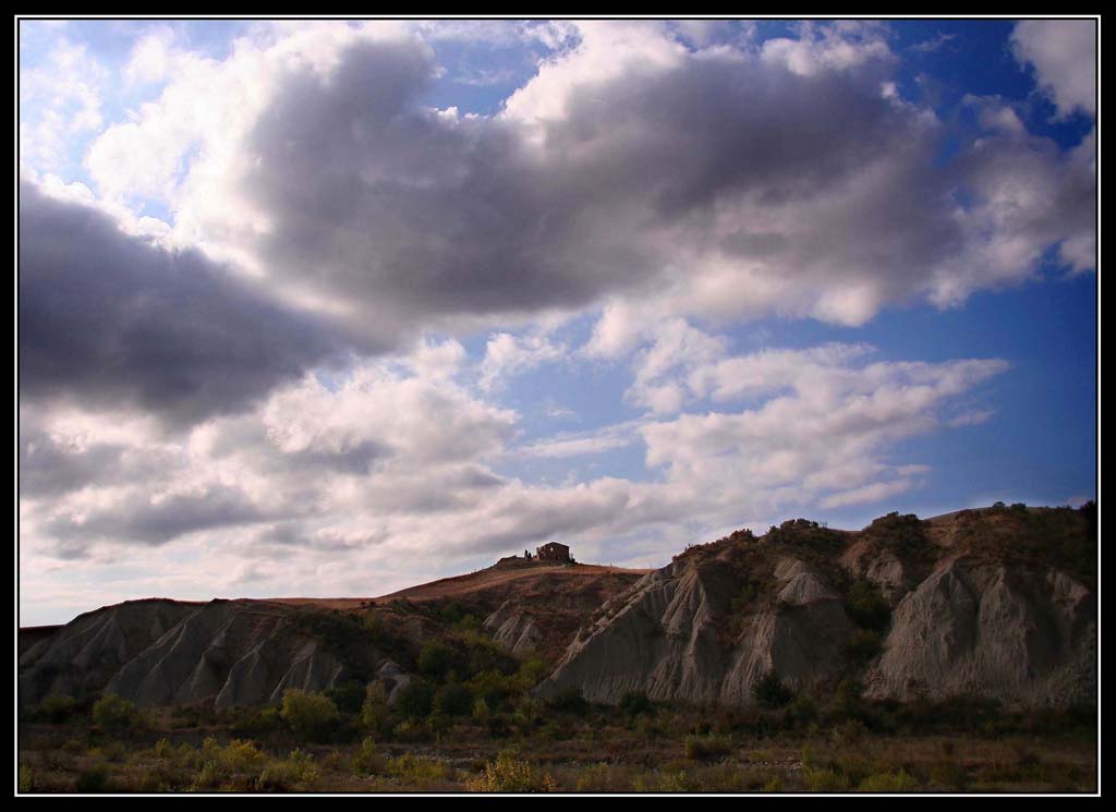 verso il tramonto in val d'Orcia