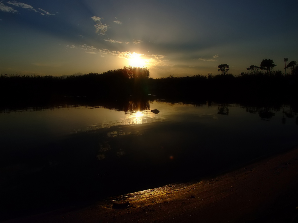 Sunset (A wheel in the Water)