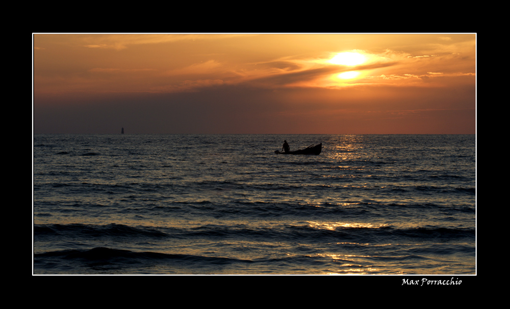 Il pescatore al tramonto